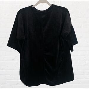 NEW Day & Night black velvet oversized tshirt